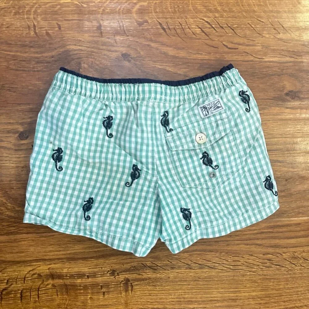 Polo Ralph Lauren seersucker swim trunks